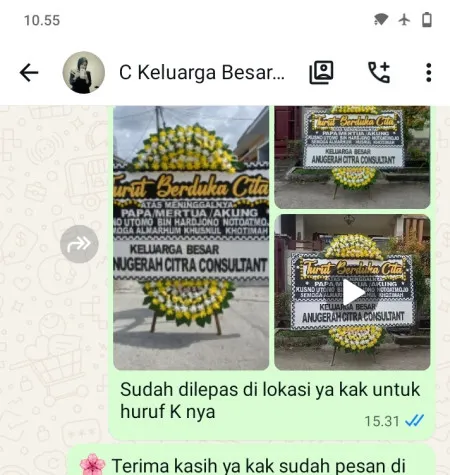 Pengiriman Papan Bunga Duka Sendang Tersono