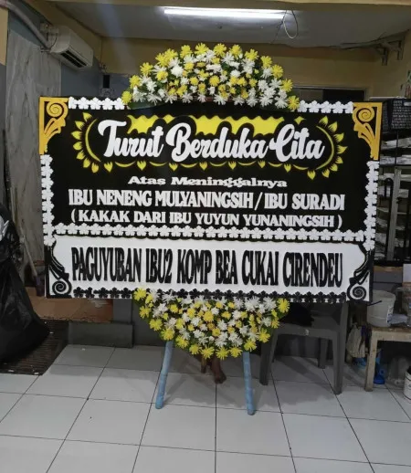 Papan Bunga Duka Sendang Tersono